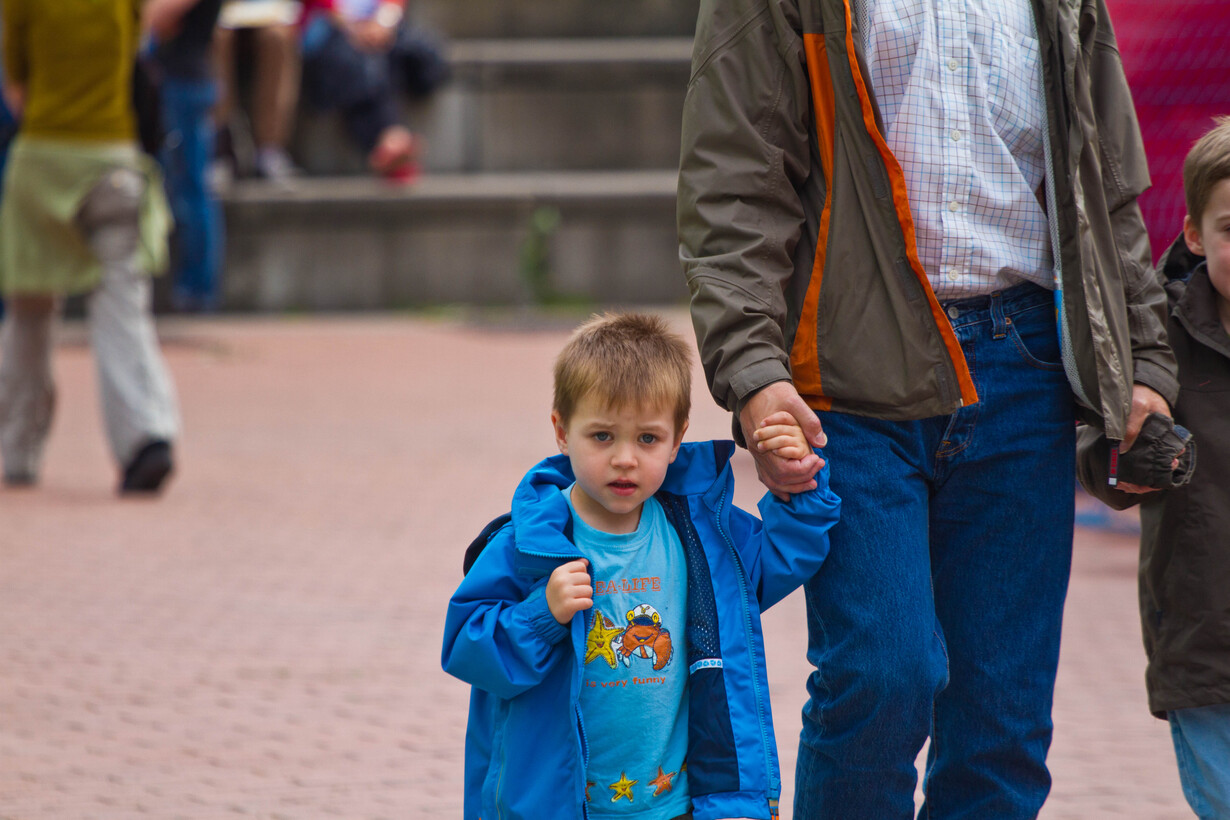 Vater mit Sohn